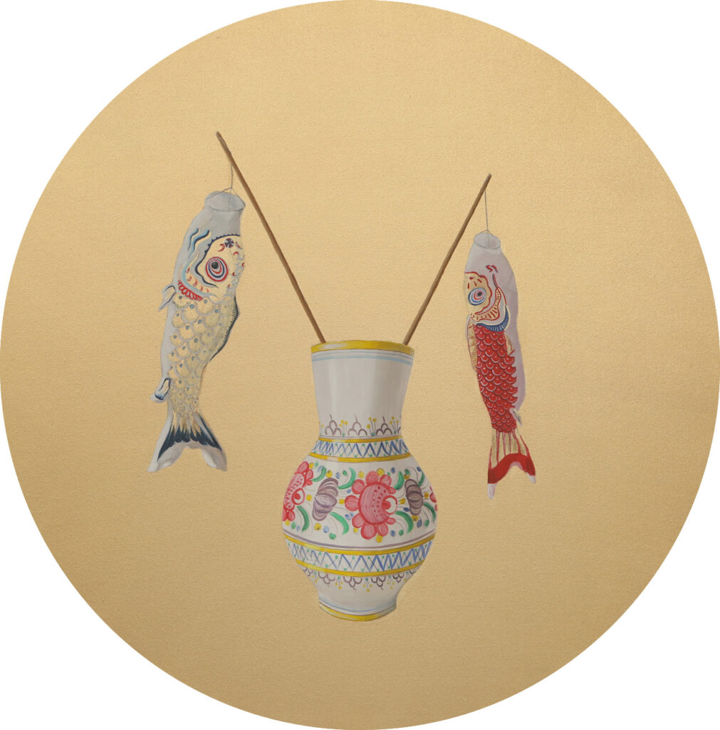 Tak daleko tak blízko II., Akryl na plátne, 100 cm, 2013