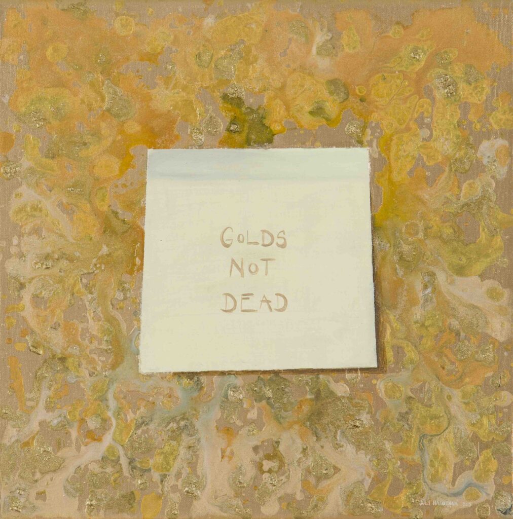 Gold is not dead, Akryl na plátne, 30x30 cm, 2015
